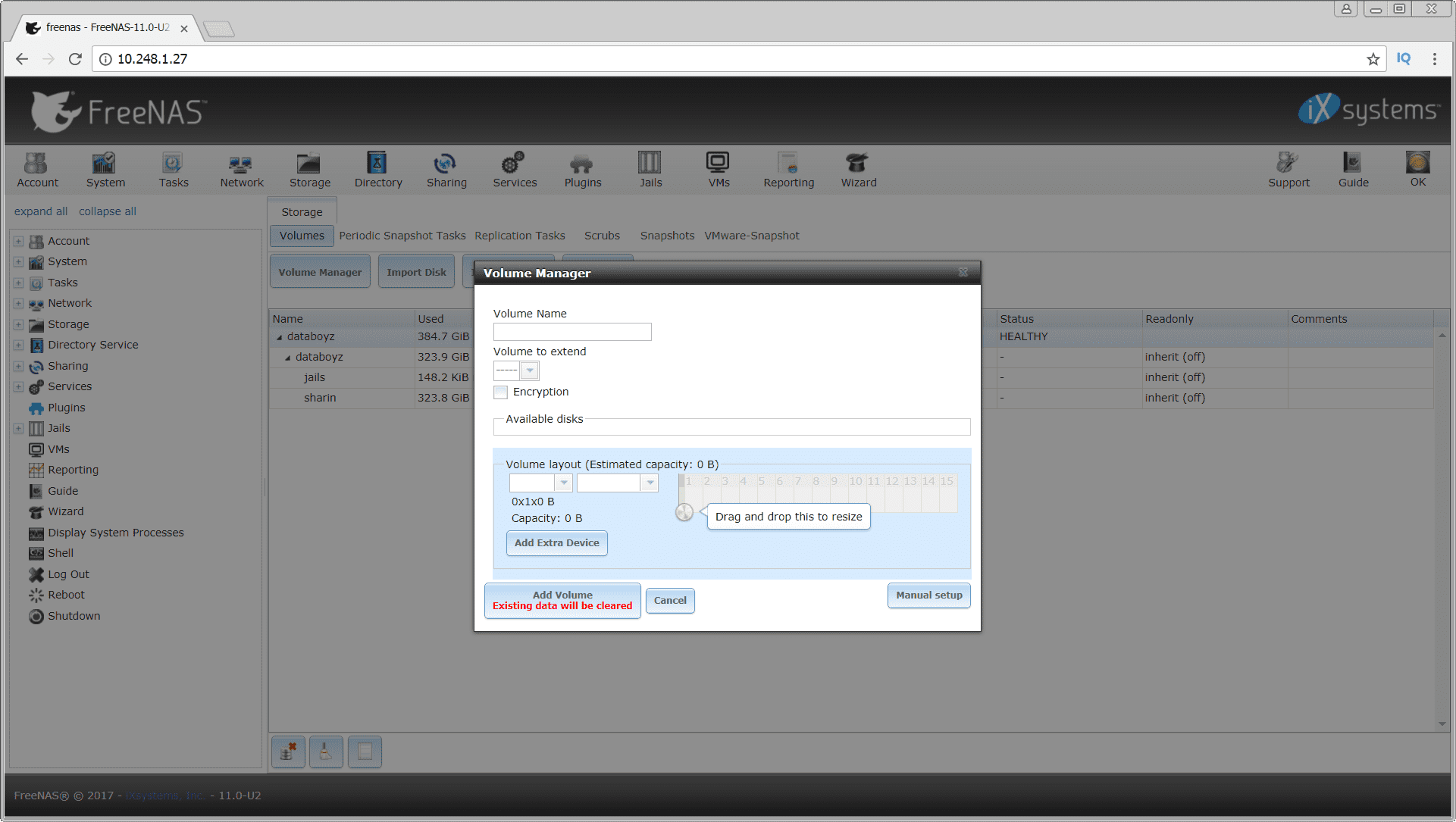 freenas dataset for mac and windows