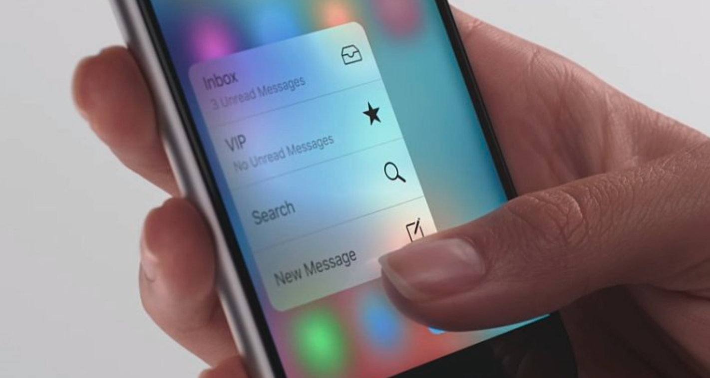 Apple убрали 3d touch