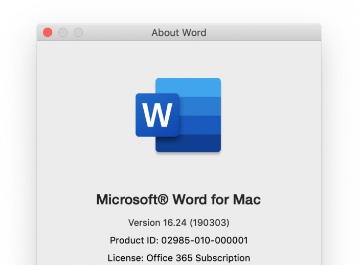 microsoft for mac is fixed