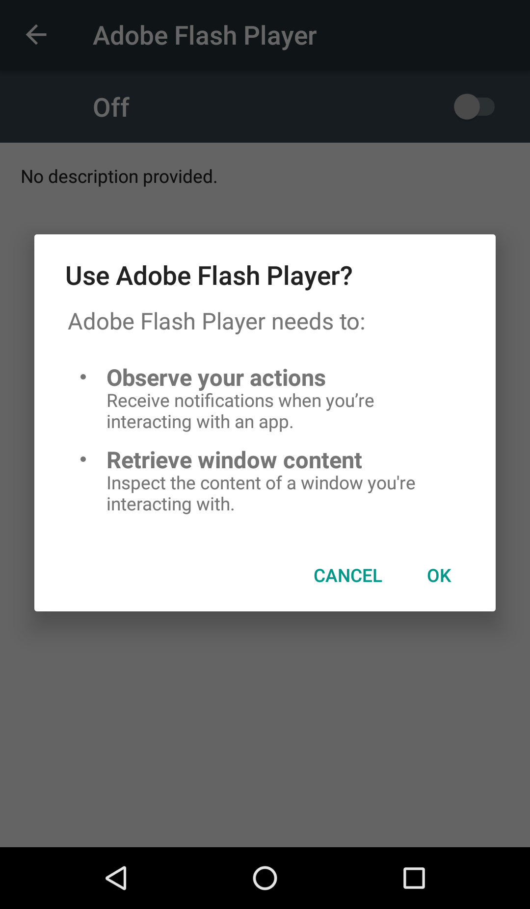 adobe flash player virus removal android