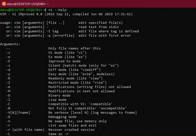 linux text editor command line