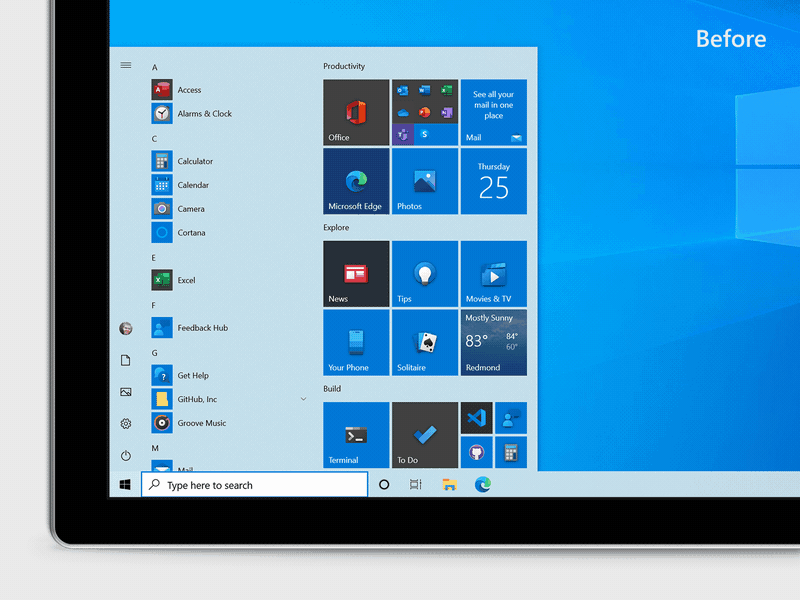 Microsoft Finally Released A New Start Menu In Windows 10 Laptrinhx