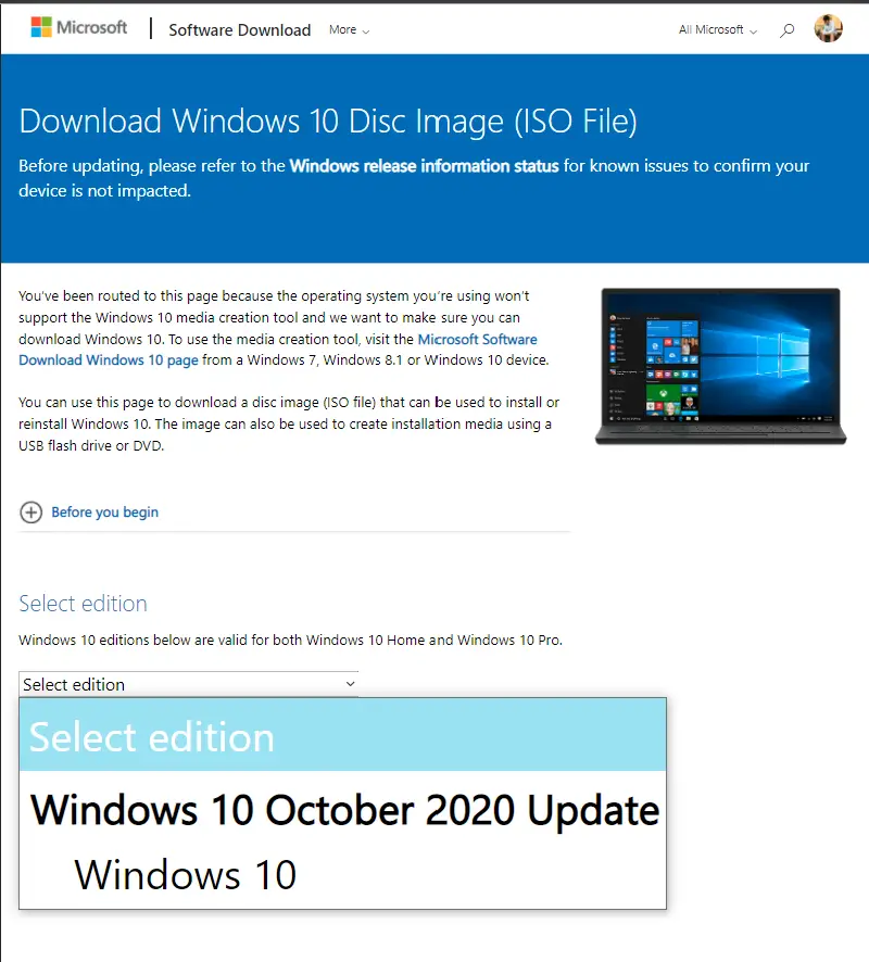 windows 10 pro 2020 iso direct download