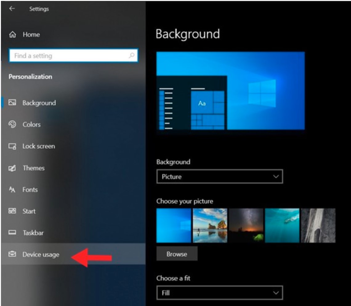 windows 10 personalized settings not working