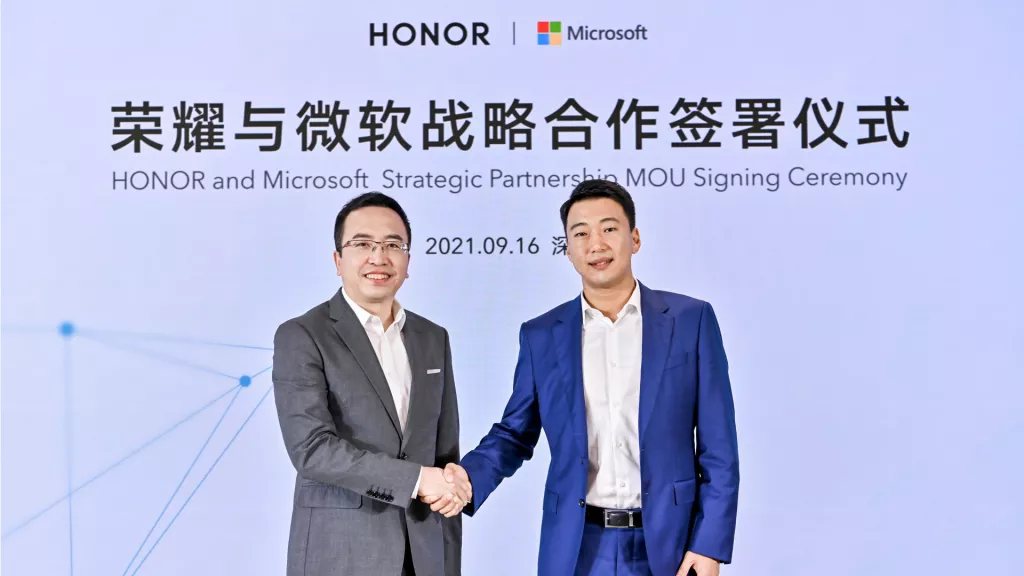 Honor Microsoft partnership