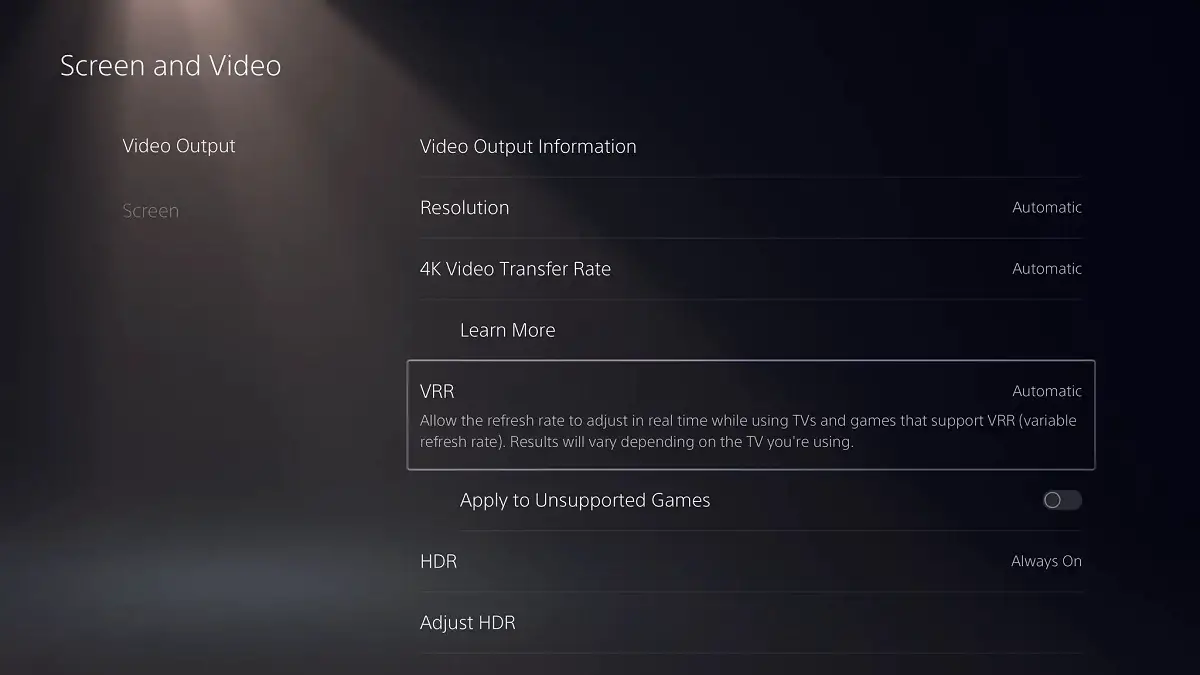 Sony will push PlayStation 5 system update to enable VRR
