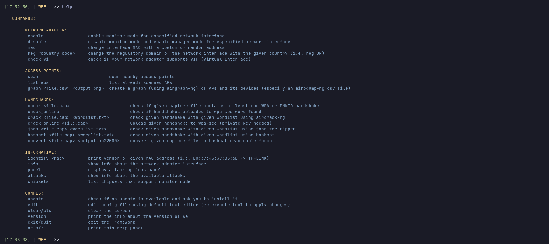 WEF: Wi-Fi Exploitation Framework