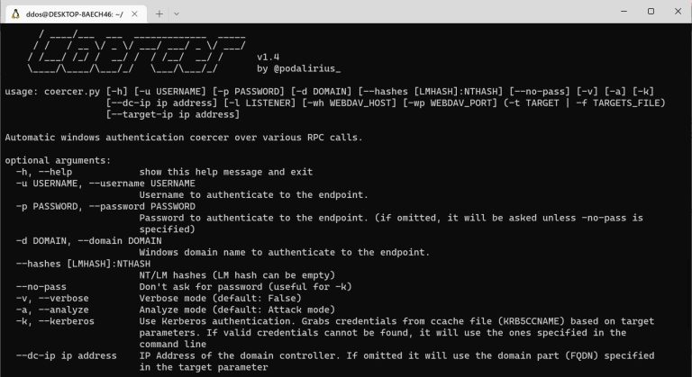 coerce Windows server authenticate