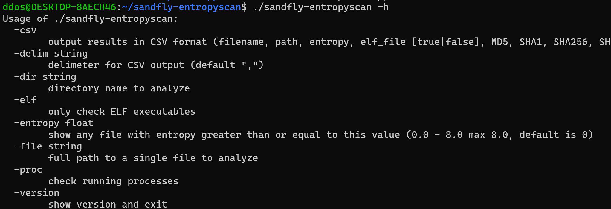 detect encrypted binaries