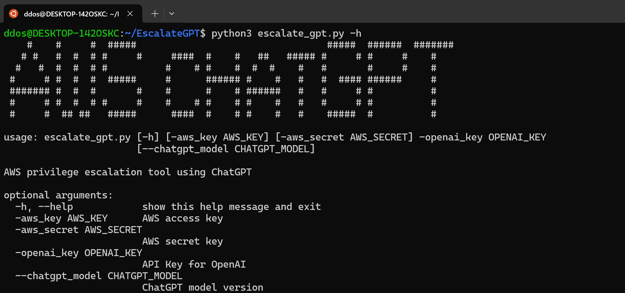 EscalateGPT: leverages the power of OpenAI to analyze AWS IAM misconfigurations