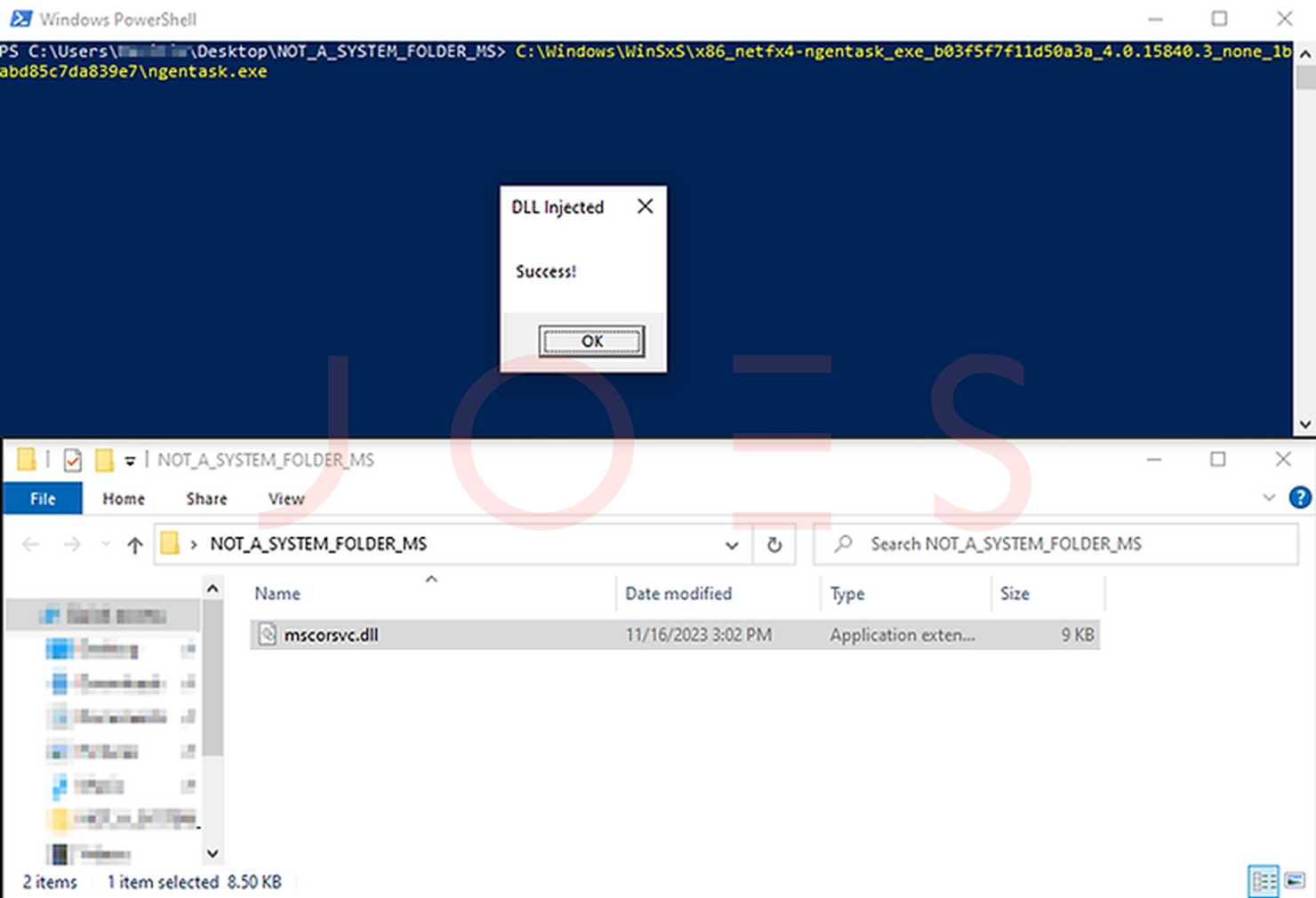 DLL hijacking WinSxS