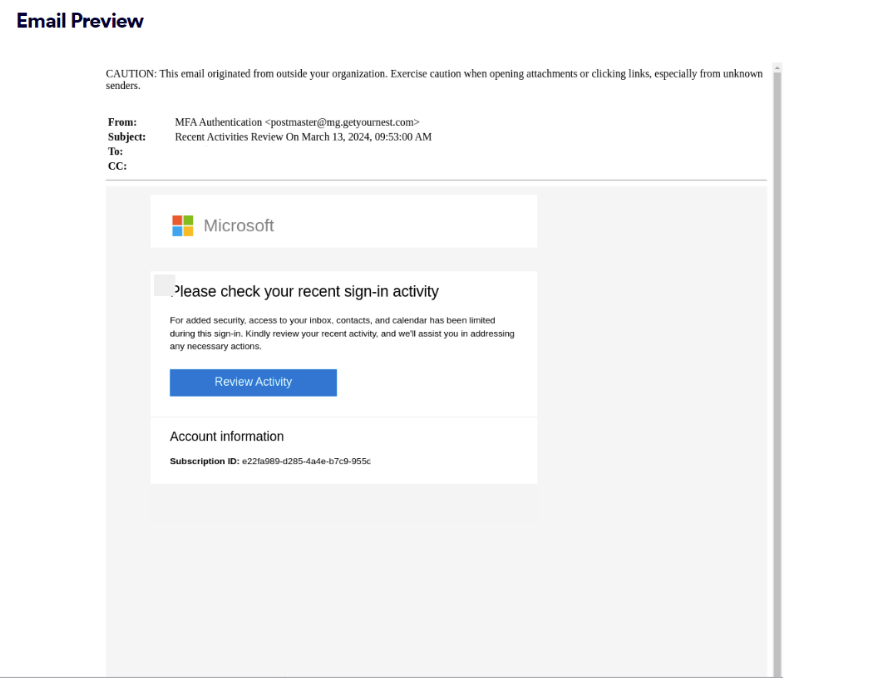 Phishing Attack Lurks in Nespresso Domain
