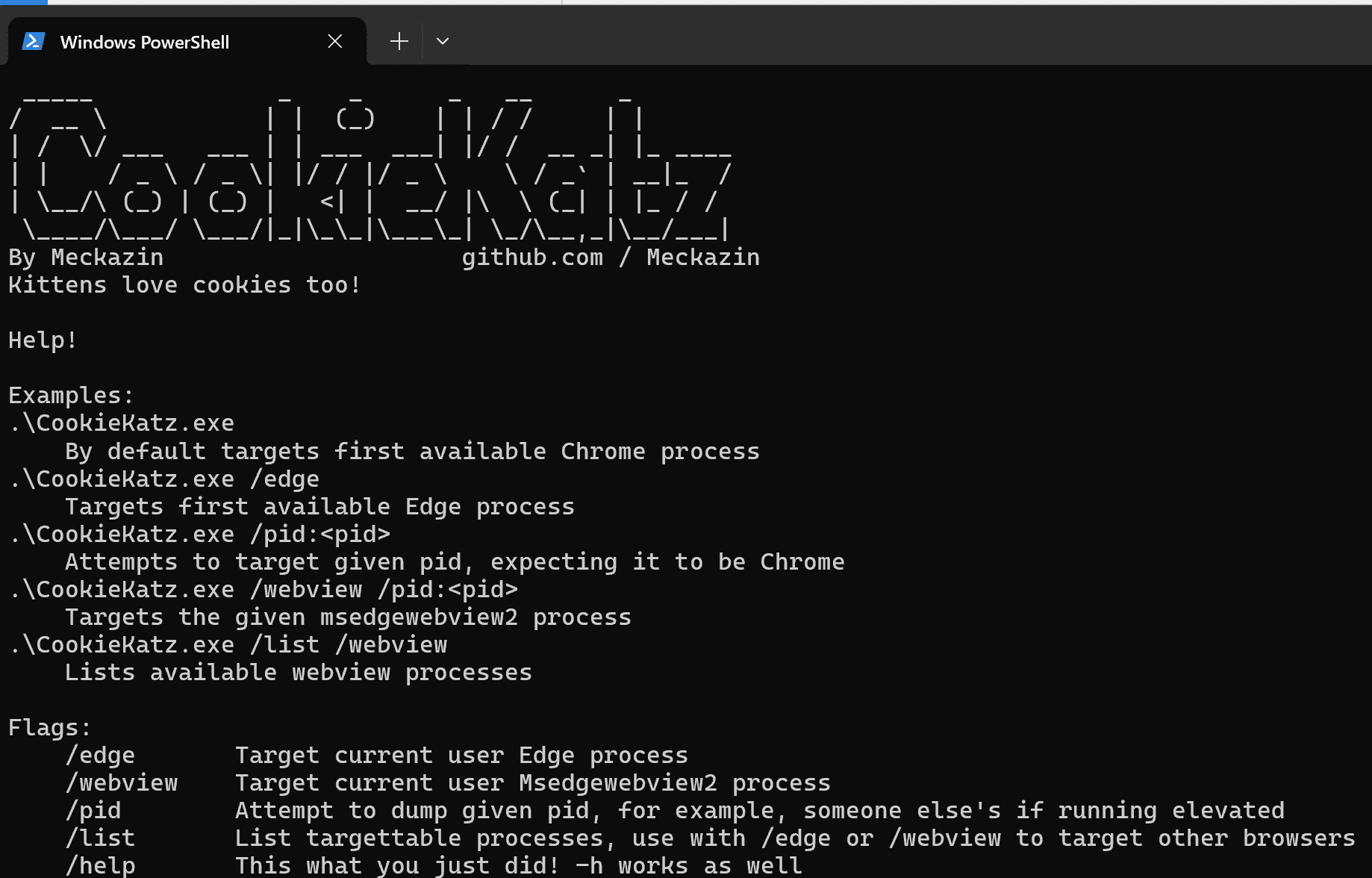 CookieKatz: Dump cookies directly from Chrome process memory