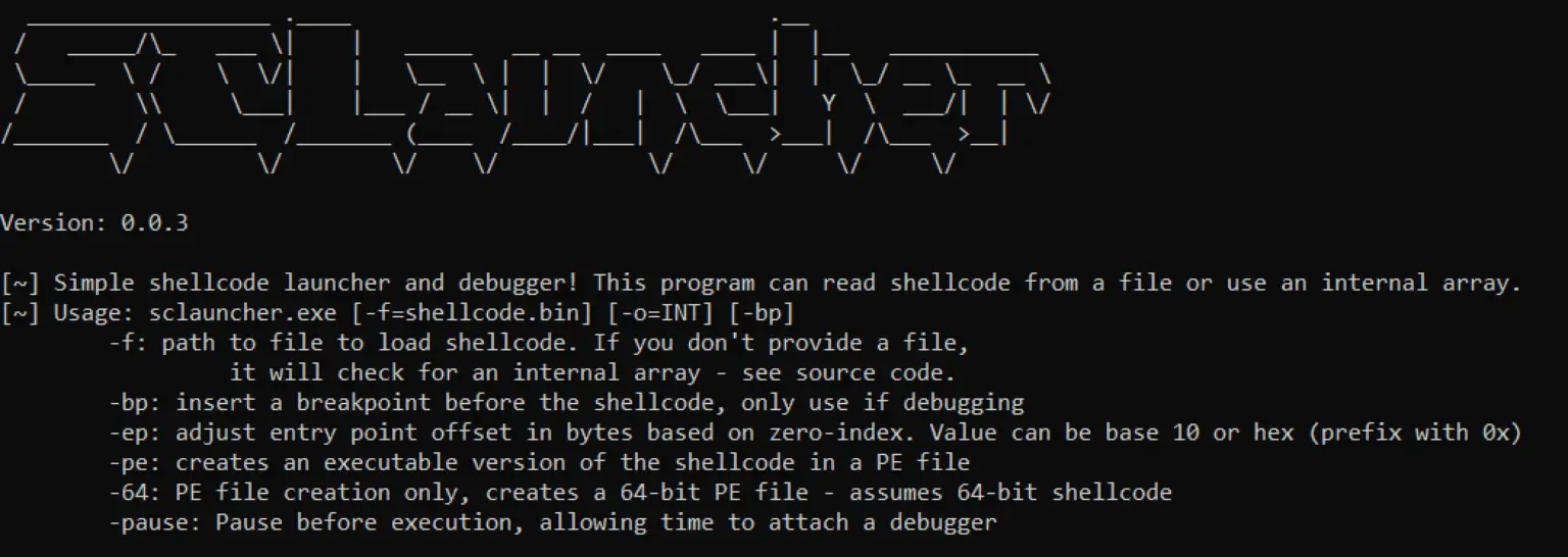 Sclauncher: Basic Shellcode Tester, Debugger And PE-File Wrapper