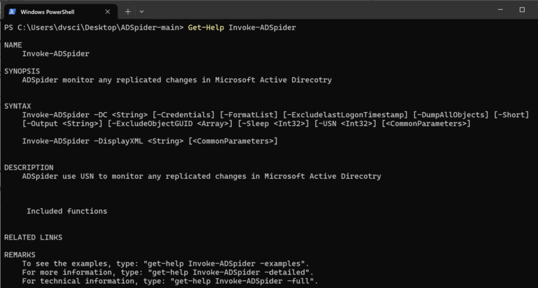 Active Directory monitor