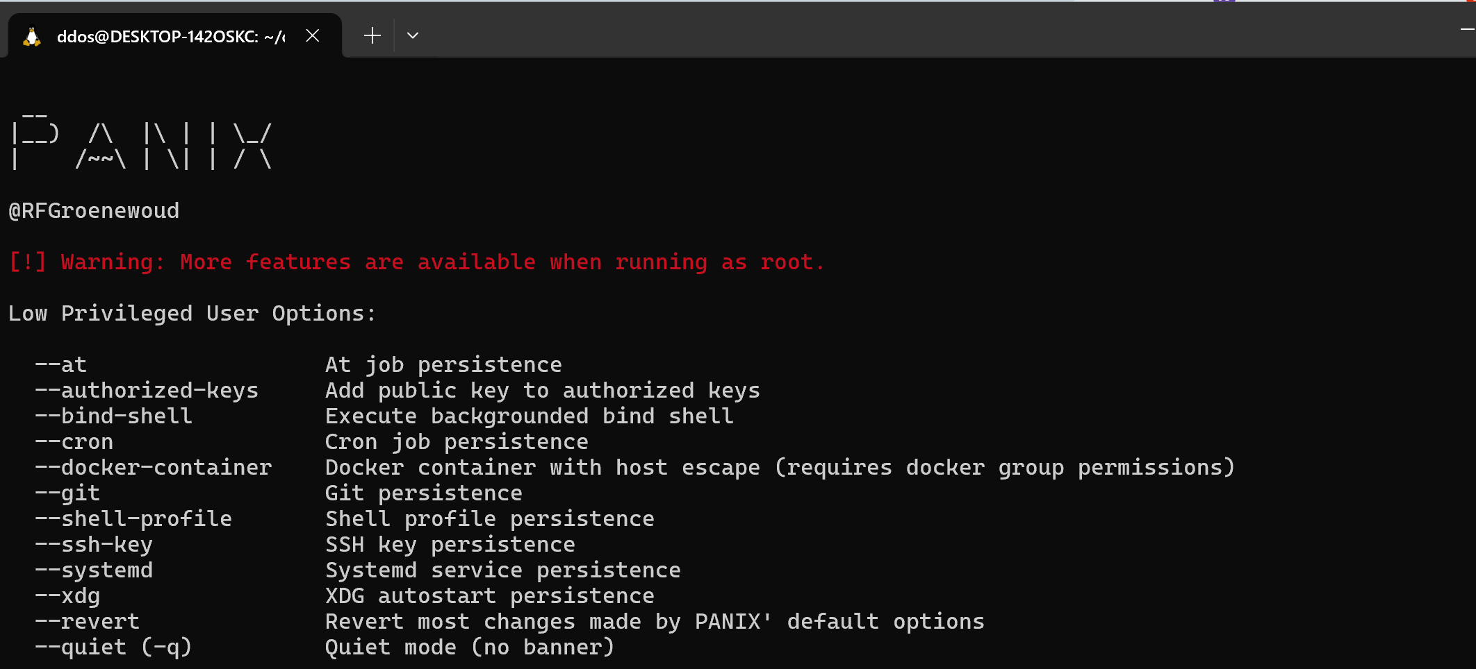 Linux Persistence Tool