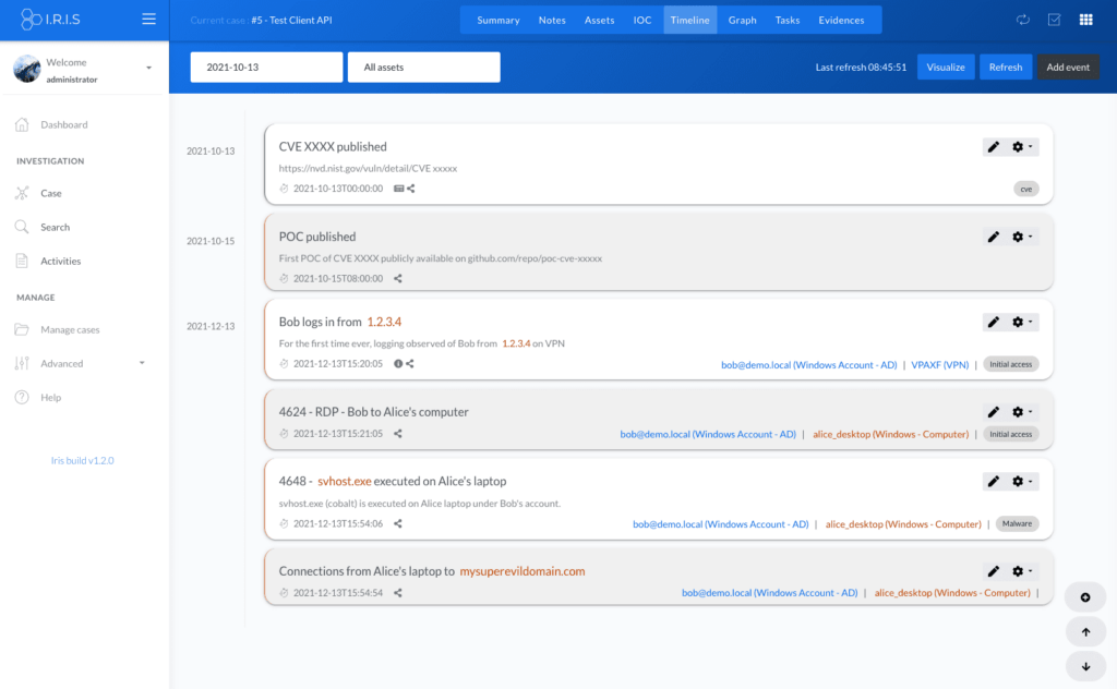 Incident Response collaborative platform