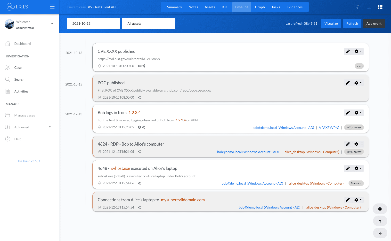 Incident Response collaborative platform