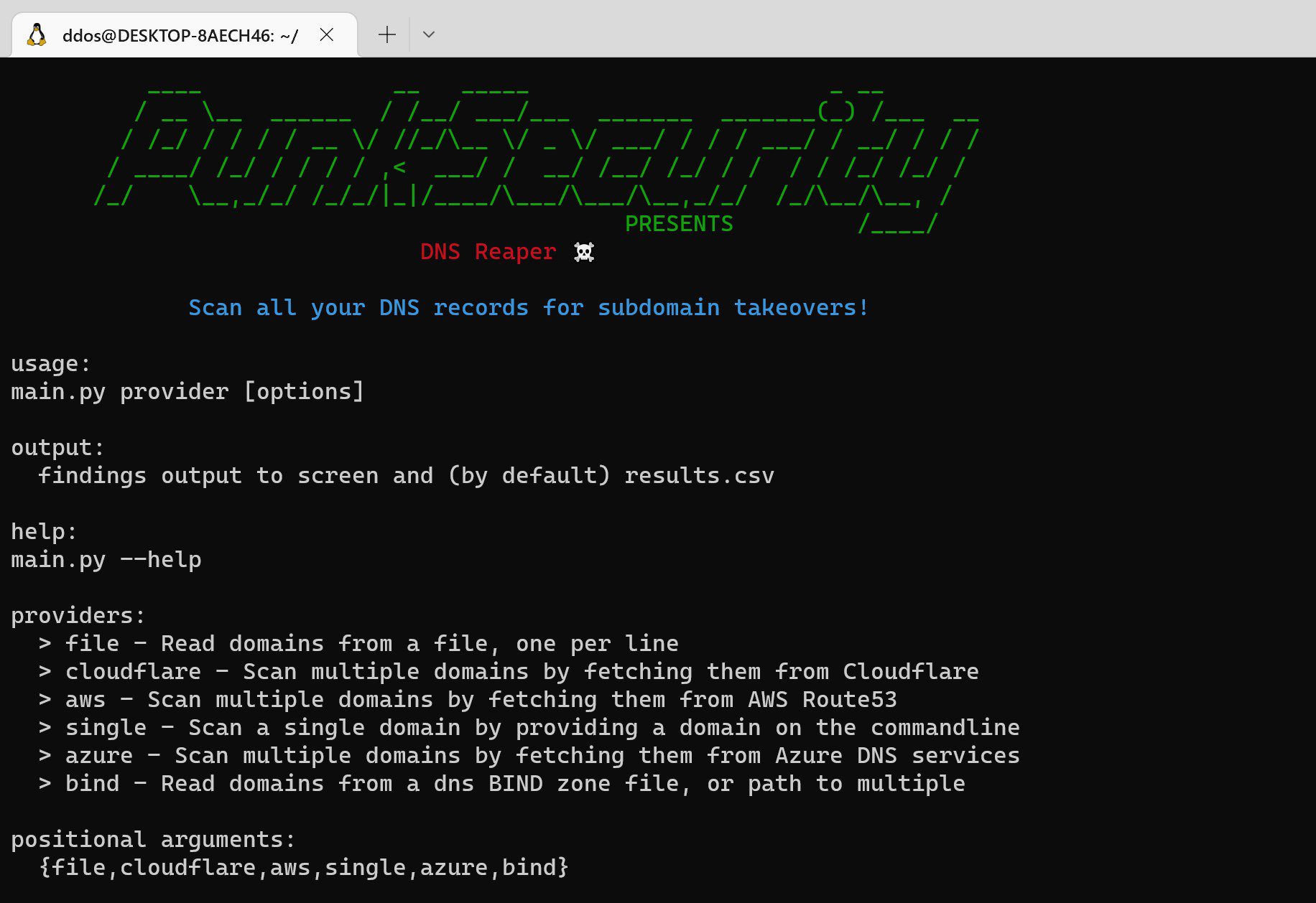 dnsReaper: subdomain takeover tool for attackers, bug bounty hunters and the blue team