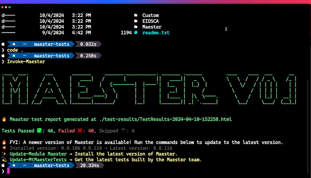 Maester: Monitor your Microsoft 365 tenant’s security configuration