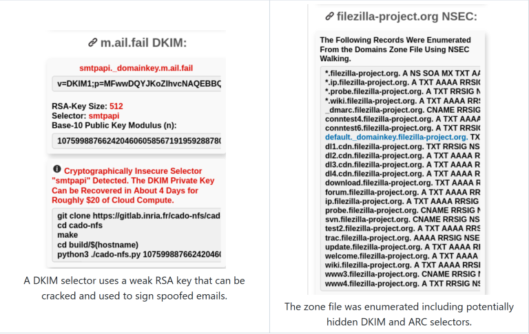 Email misconfiguration tool