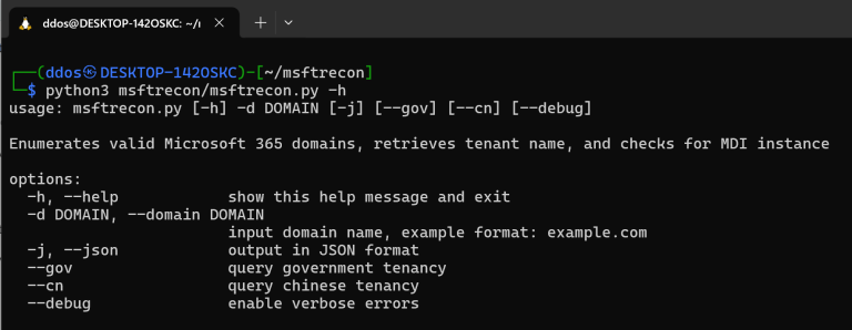 Microsoft 365 reconnaissance