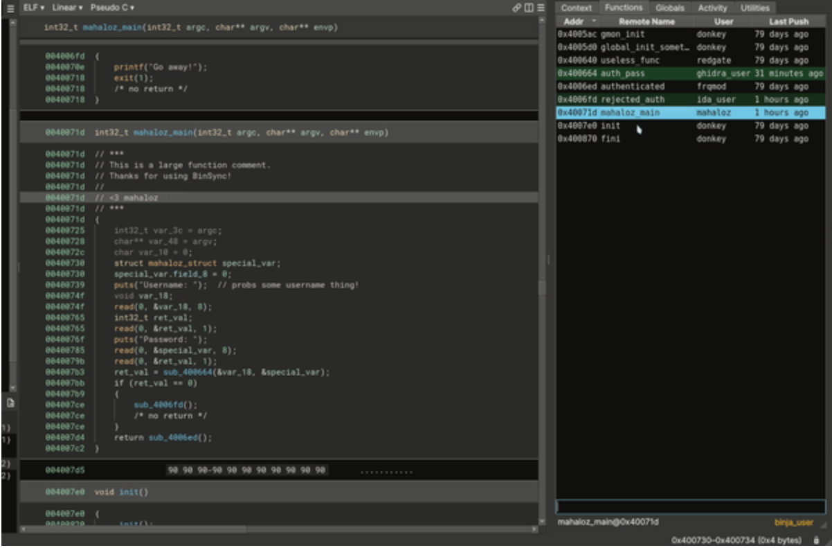 Decompiler Collaboration