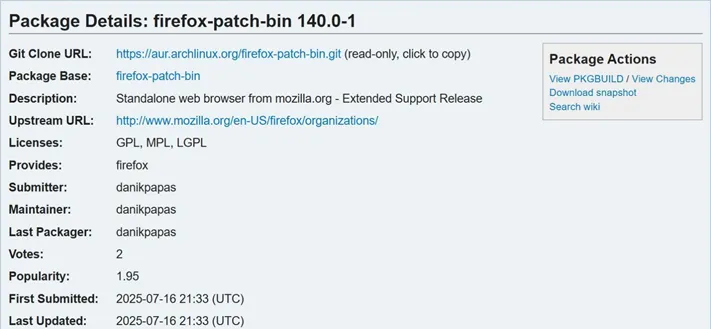 AUR Malware