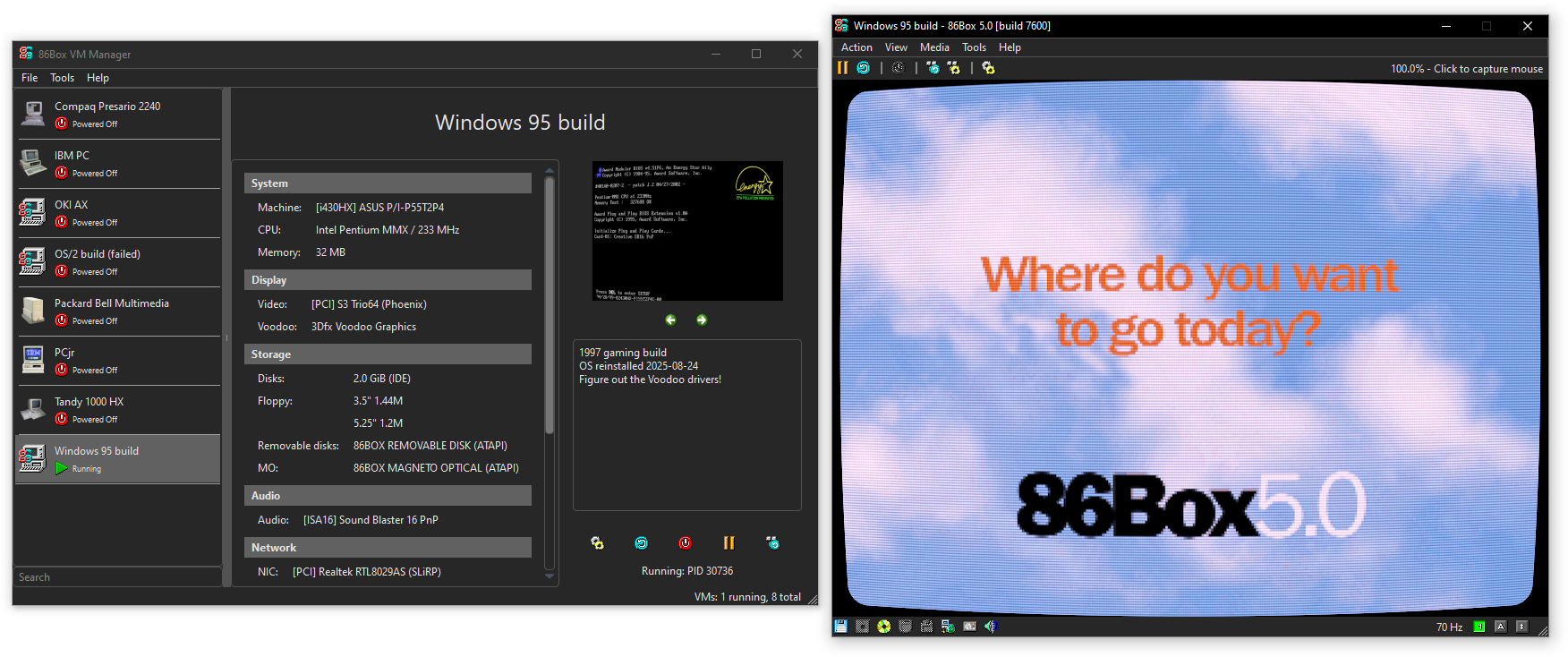 86Box 5.0 Arrives with a Built-in VM Manager, Resurrecting Retro PC Hardware