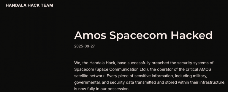 Spacecom Hack, Handala APT