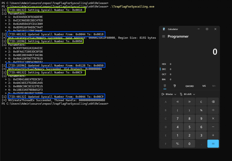 Syscall Tampering Trap Flag