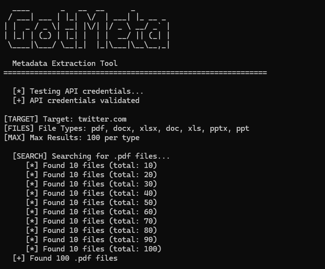 Python metadata extraction ExifTool