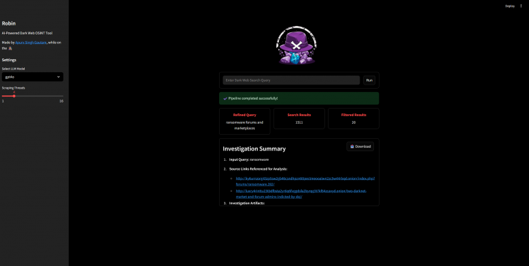 Dark Web OSINT