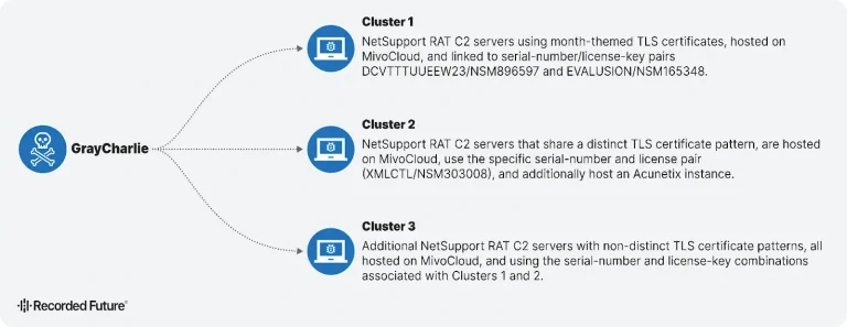 Overview of GrayCharlie clusters observed in 2025