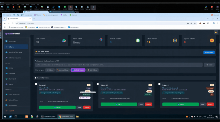 EntraID token extraction