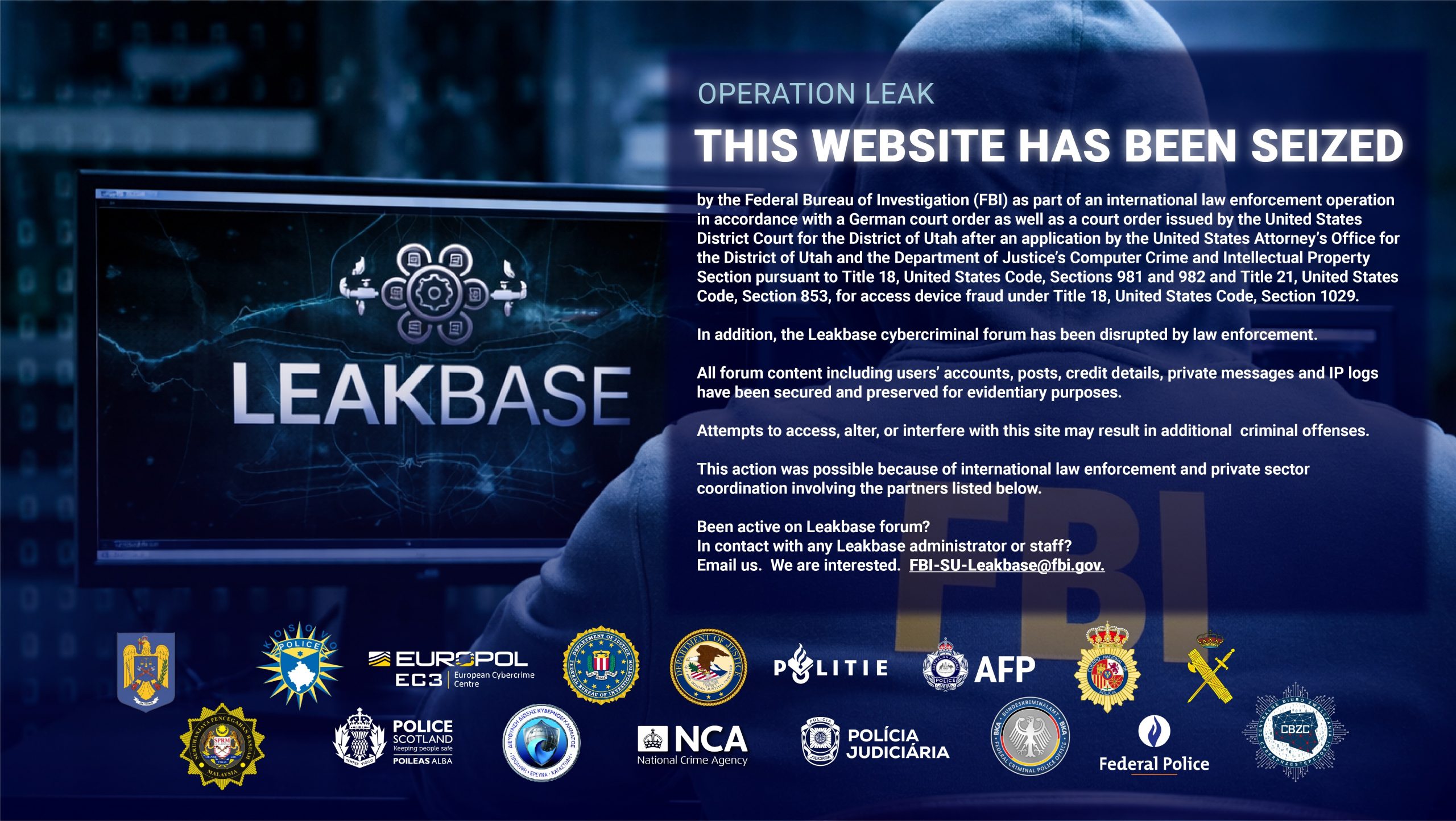 The Silent Splash: Inside the Global Operation that Crushed the LeakBase Data Empire