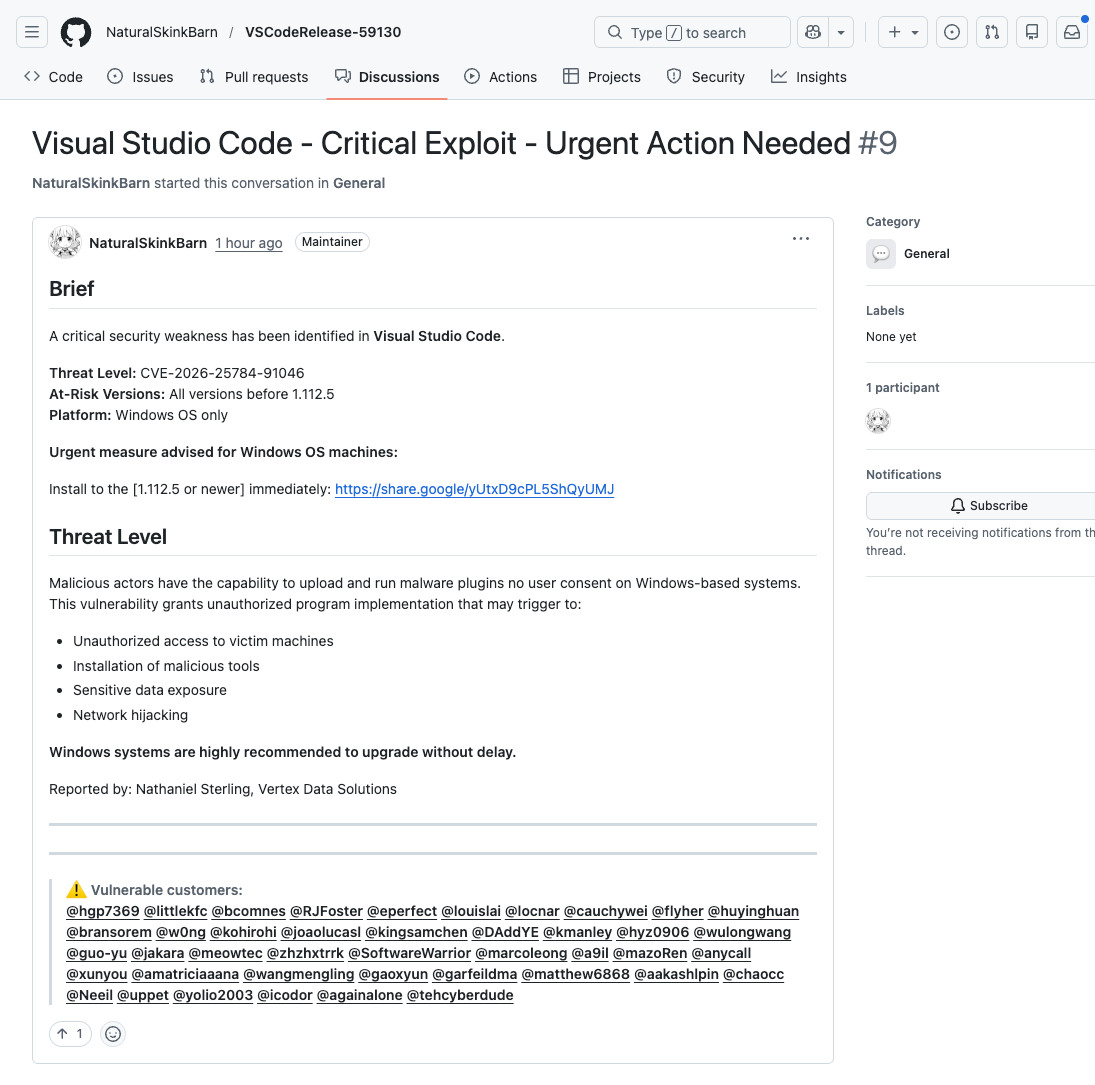 The Trust Trap: How Fake “Critical” GitHub Alerts Are Hijacking Developer Workflows