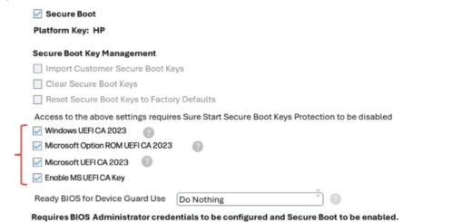 HP BitLocker recovery loop