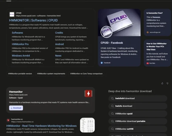Fake hardware monitoring cryptojacker