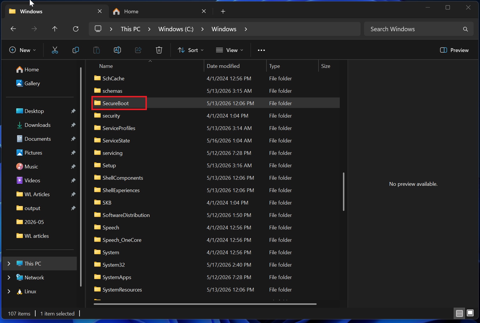 Windows 11 Secure Boot