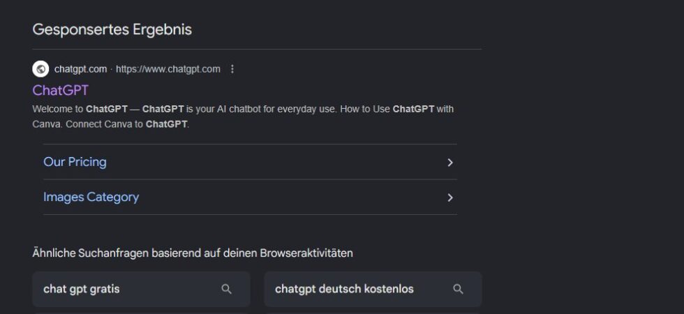 Shared AI chat malvertising