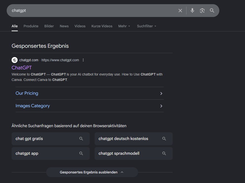Shared AI chat malvertising