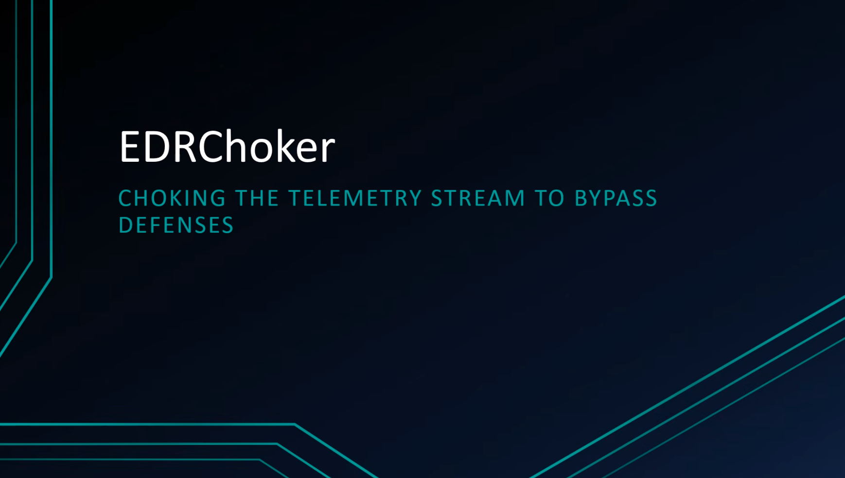 EDRChoker evasion tool