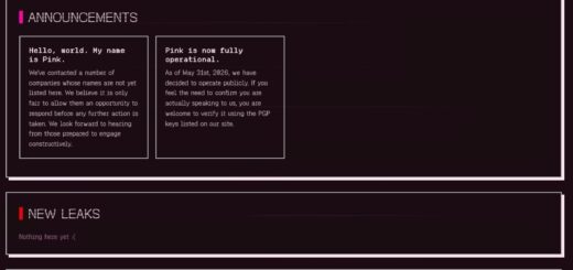 Pink data extortion group