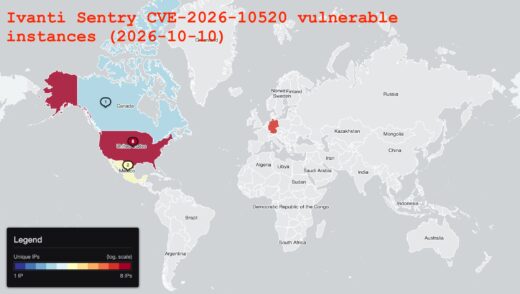 Ivanti Sentry critical vulnerability, CVE-2026-10520 exploit, Shadowserver Ivanti warning, root command injection