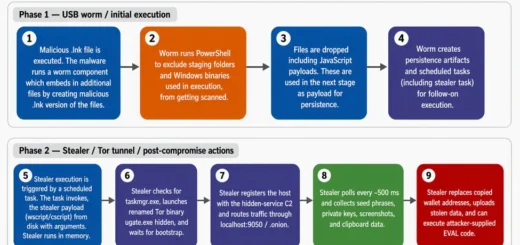 Crypto clipper utilizing Tor network illustration